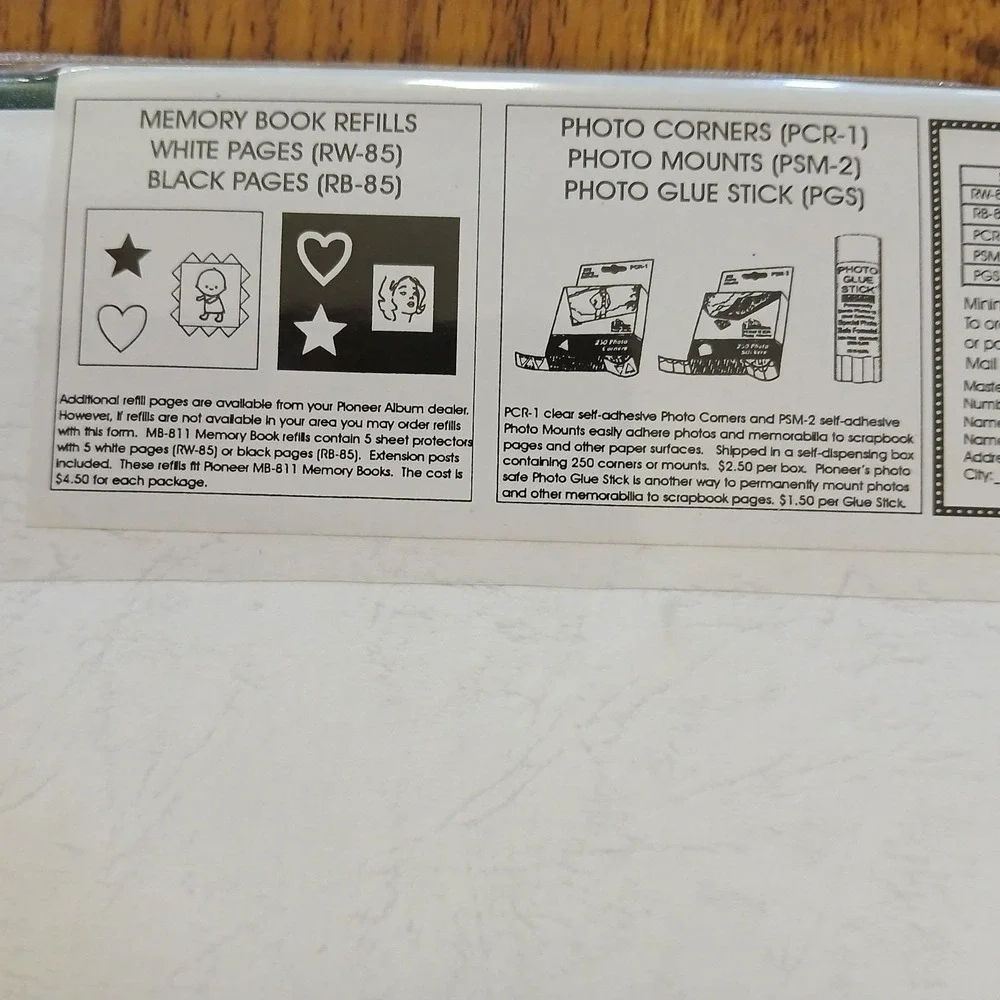 PIONEER EZ LOAD 8-1/2x11 Photo Memory Book Dark Green/Gold Scrapbook NEW
